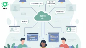 Startup team outsourcing development remotely (1)